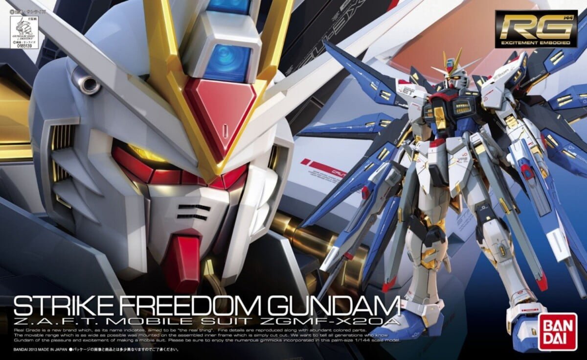 Gundam Gunpla RG 1/144 Strike Freedom Gundam ZGMF-X20A