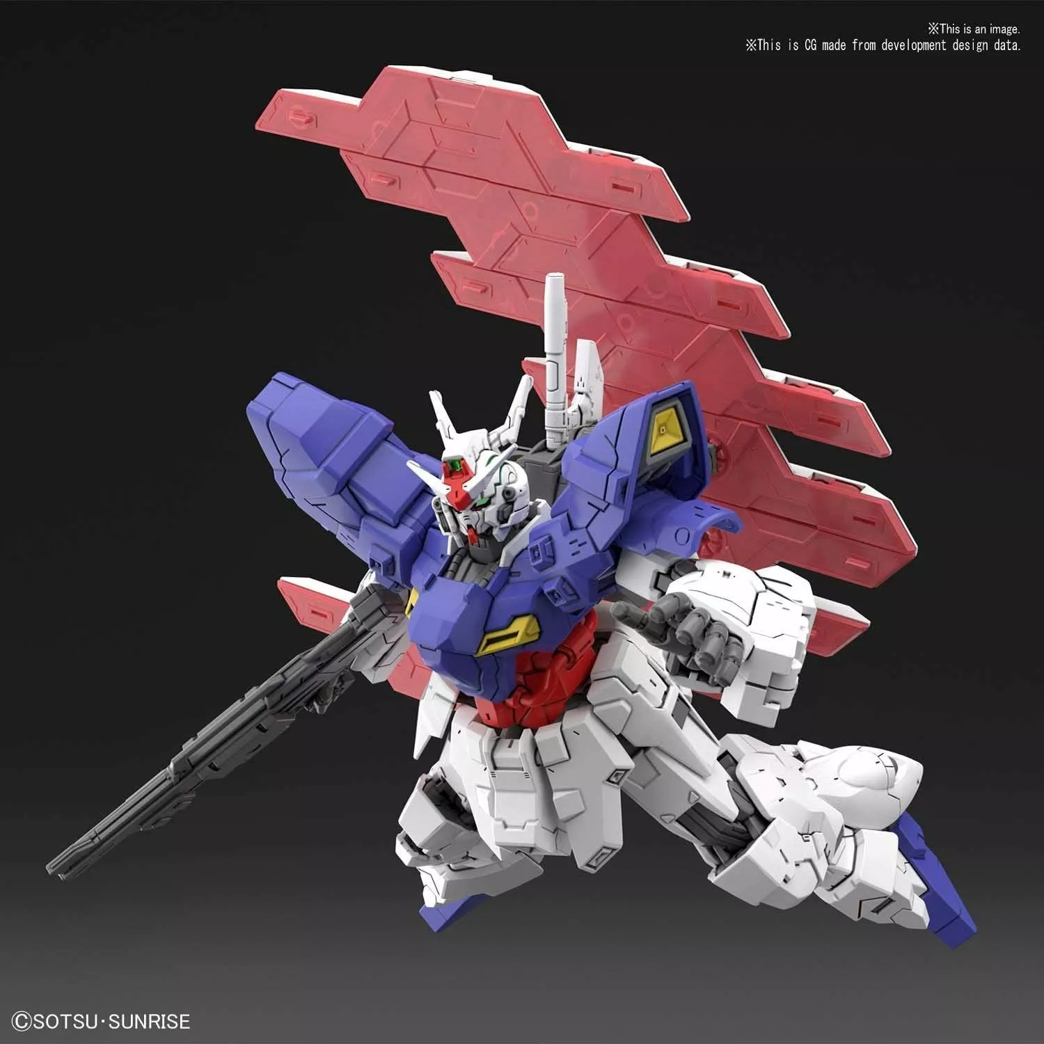 Gundam Gunpla HG 1/144 AMS-123X-X Moon Gundam – Image 8