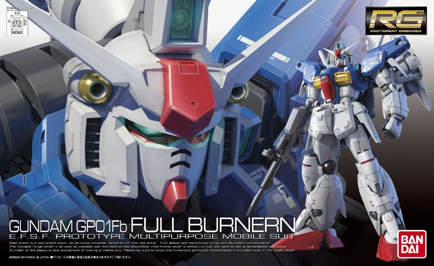 Gundam Gunpla RG 1/144 Gundam GP01Fb Full Burnern