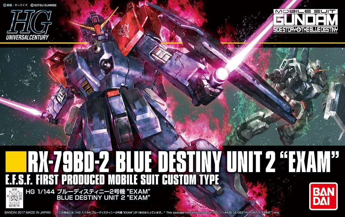 Gundam Gunpla HG 1/144 RX-79BD-2 Blue Destiny Unit 2 (Exam)