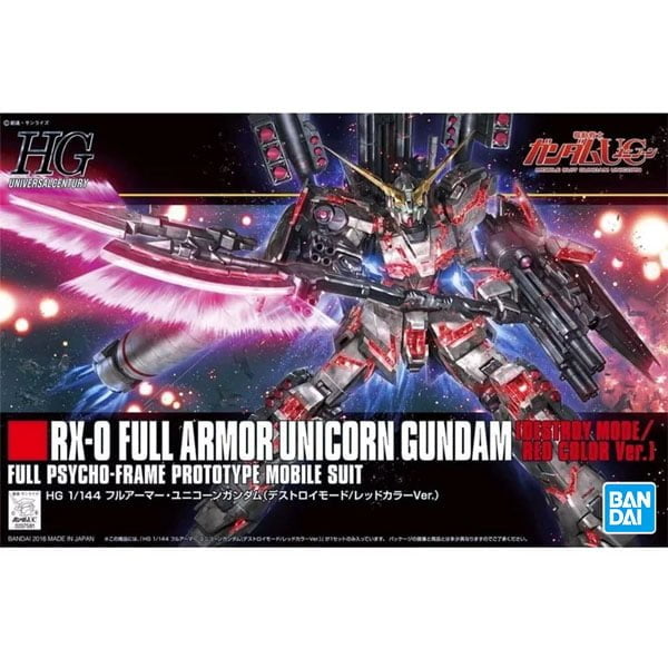 Gundam Gunpla HG 1/144 Full Armor Unicorn Destroy Mode