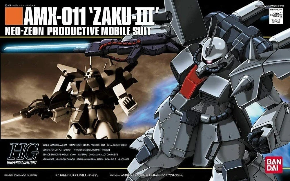 Gundam Gunpla HG 1/144 AMX-011 Zaku III