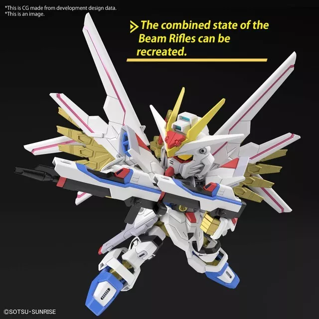Gundam Gunpla SD Cross Silhouette Mighty Strike Freedom Gundam – Image 7