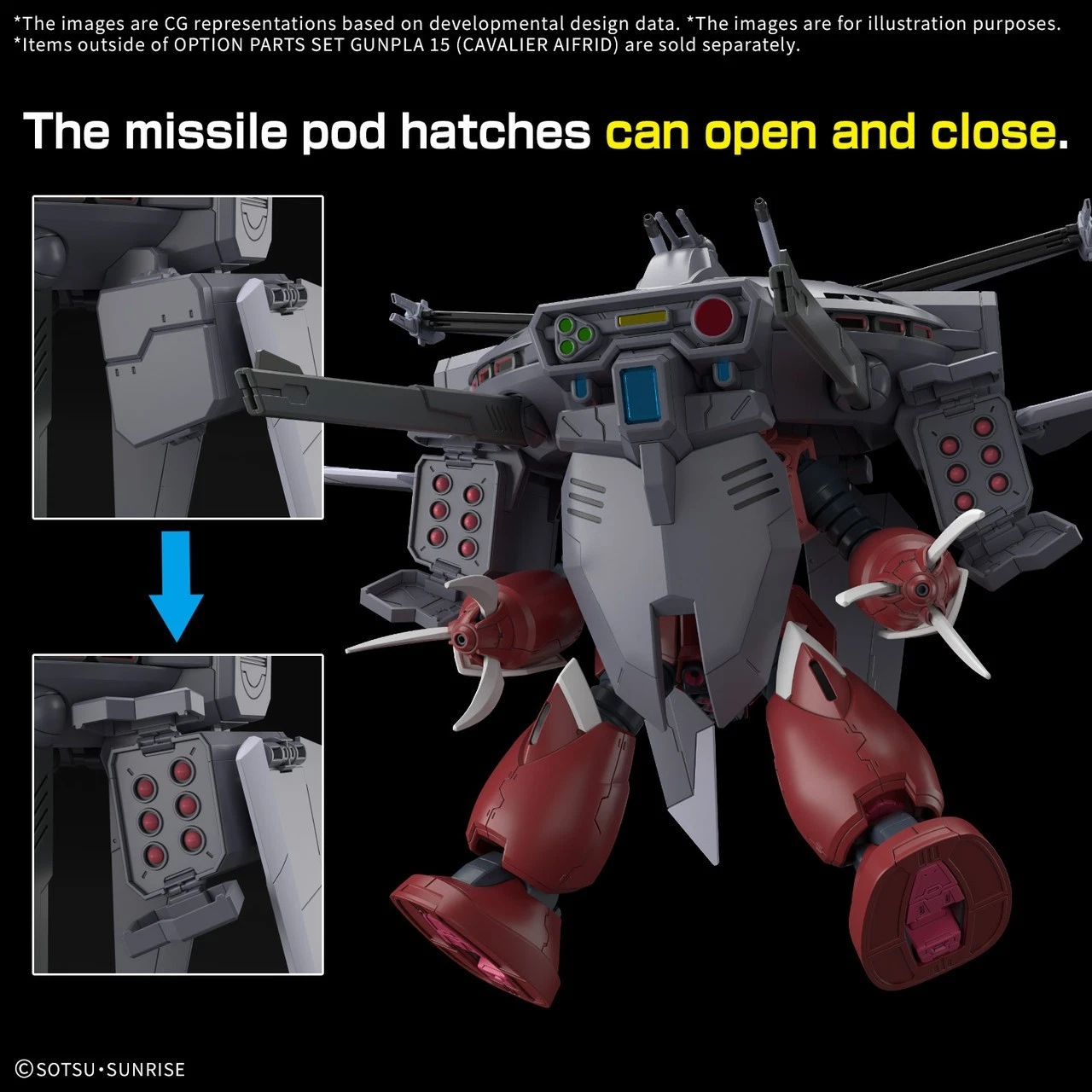 Gundam Gunpla 1/144 Option Parts Set Gunpla 15 (Cavalier Aifrid) – Image 6