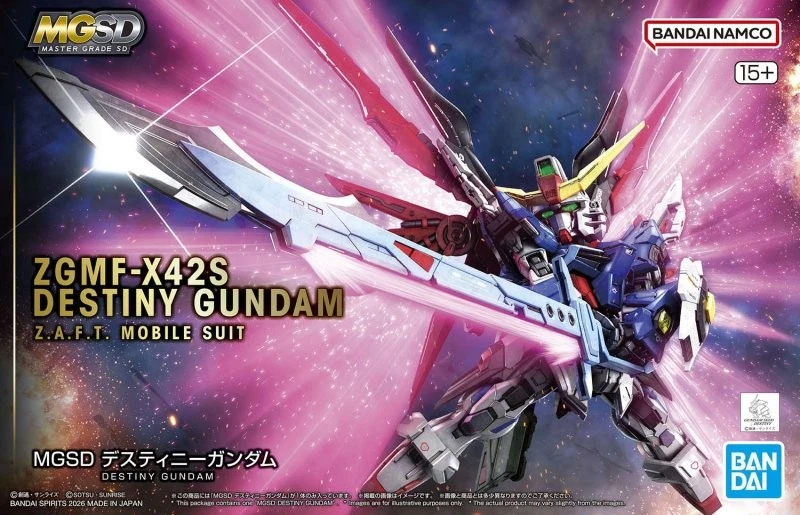 Gundam Gunpla MGSD ZGMF-X42S Destiny Gundam
