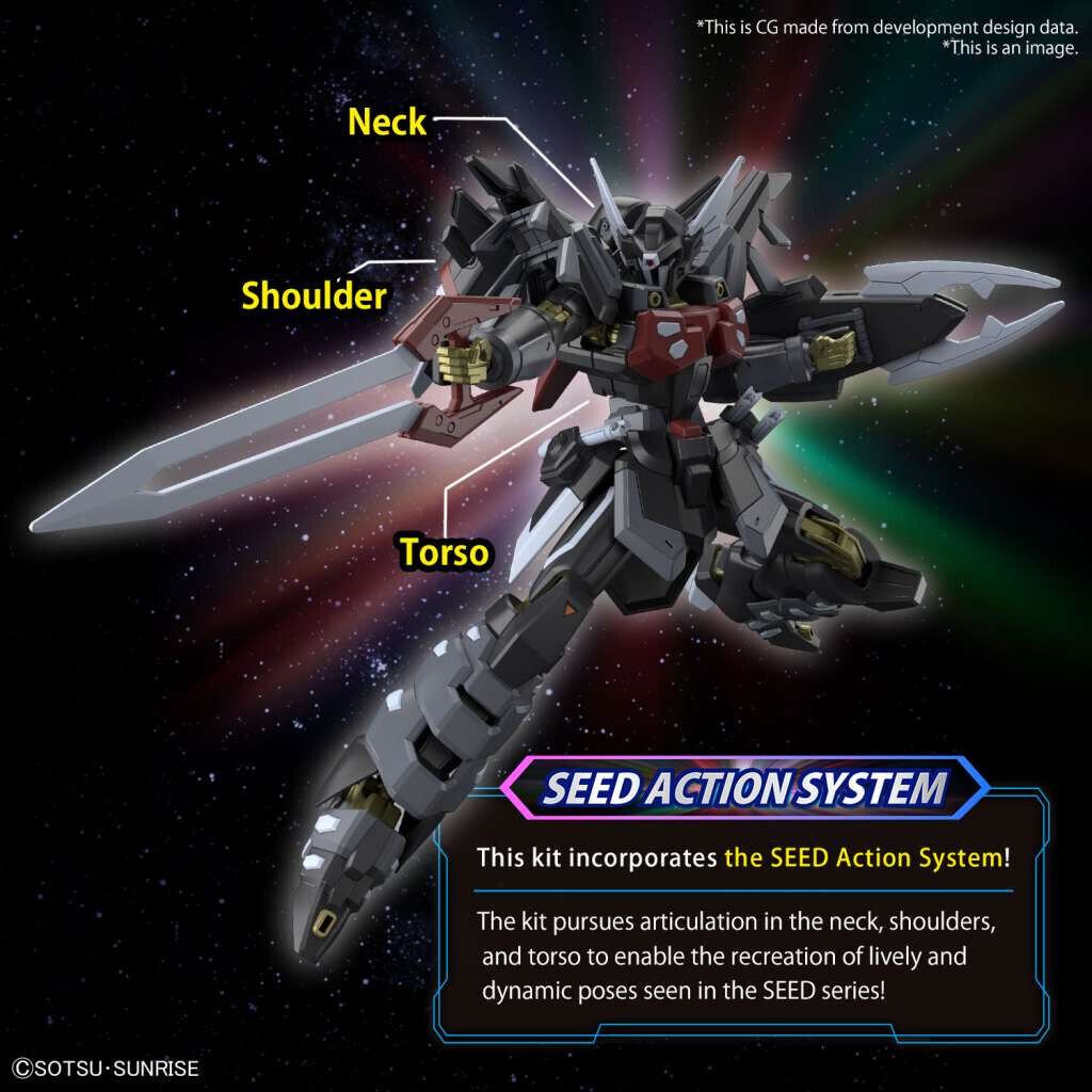 Gundam Gunpla HG 1/144 Black Knight Squad Shi-ve.A "Cosmic Era" – Image 5