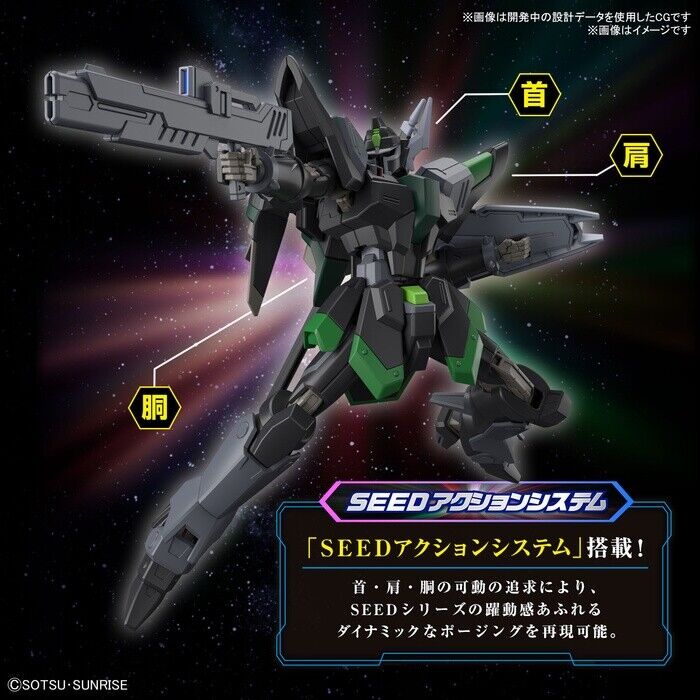Gundam Gunpla HG 1/144 Black Knight Squad Rud-ro.A "Cosmic Era" – Image 7